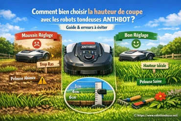 Comment bien choisir la hauteur de coupe avec les robots tondeuses ANTHBOT ? Guide et erreurs à éviter