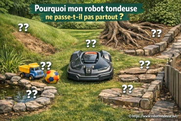 Pourquoi mon robot tondeuse ne passe-t-il pas partout ?