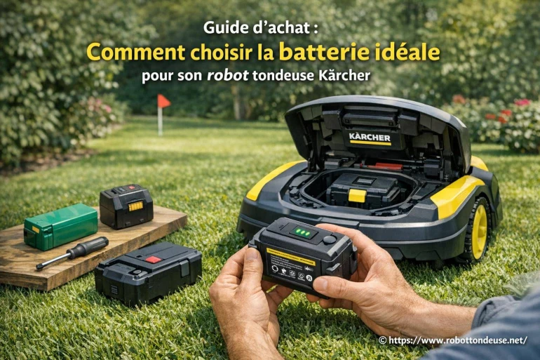 Guide d’achat : comment choisir la batterie idéale pour son robot tondeuse Kärcher ?