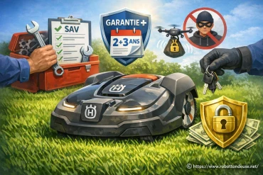 Que vaut la garantie husqvarna pour les robots tondeuses : sav, extensions et assurance vol ?