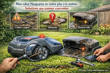 Mon robot Husqvarna ne rentre plus à la station : quelles solutions aux pannes courantes