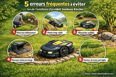 5 erreurs fréquentes à éviter lors de l’installation d’un robot tondeuse Kärcher