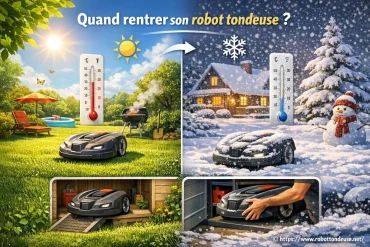 Quand rentrer son robot tondeuse ? Conseils pour bien l’entretenir