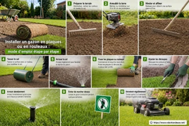 Installer un gazon en plaques ou en rouleaux : mode d’emploi étape par étape