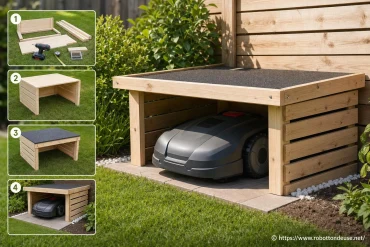DIY : construire un garage pour robot tondeuse facilement chez soi