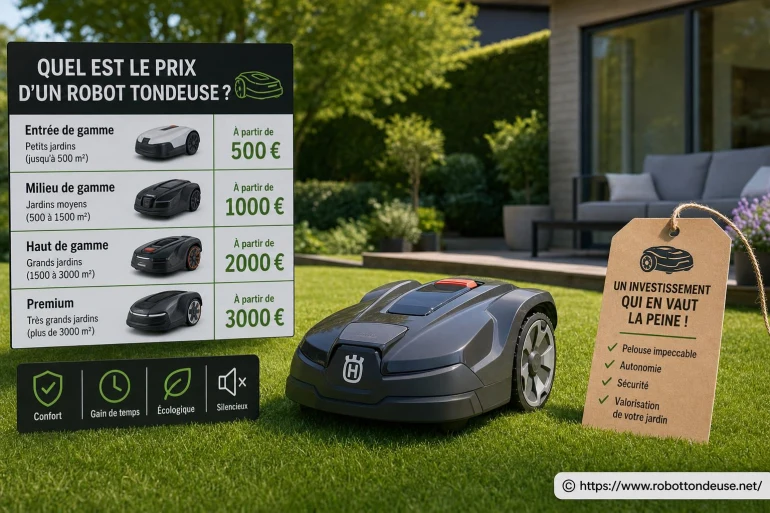 Quel est le prix d'un robot tondeuse ?
