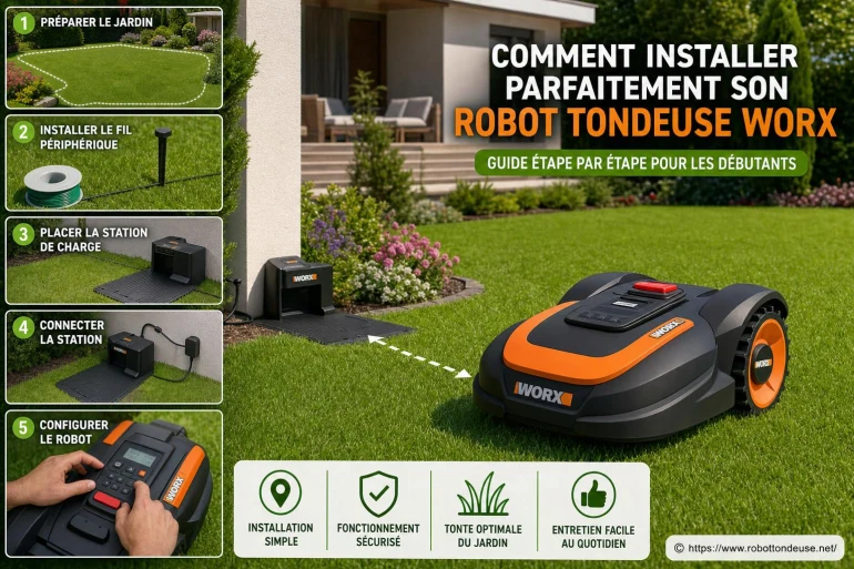 Comment installer parfaitement son robot tondeuse worx : guide étape par étape pour débutants