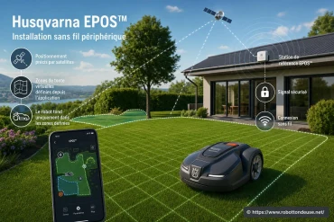 Installation du robot tondeuse Husqvarna sans fil périphérique : comment fonctionne la technologie EPOS ?