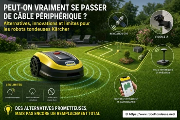 Peut-on vraiment se passer de câble périphérique pour les robots tondeuses Kärcher ?