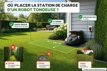Station de charge robot tondeuse : où placer la base ?