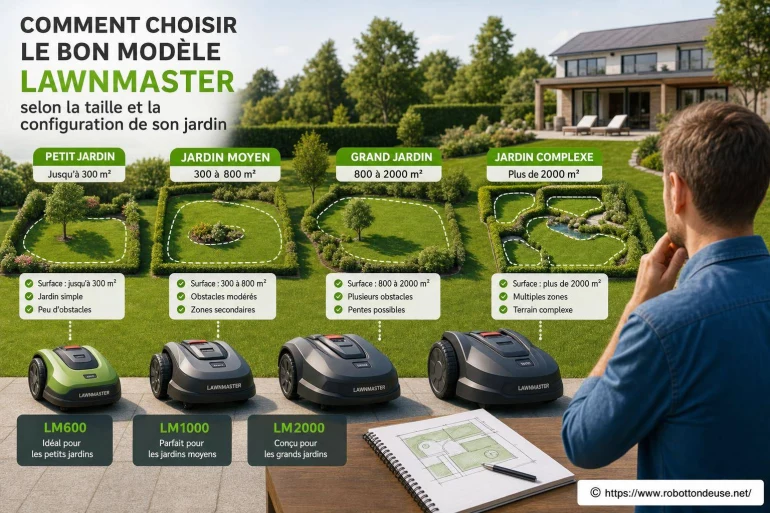 Comment choisir le bon modèle Lawnmaster selon la taille et la configuration de son jardin ?