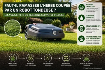 Faut-il ramasser l’herbe coupée par un robot tondeuse ? les vrais effets du mulching sur votre pelouse