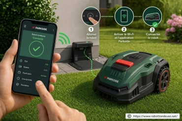 Comment connecter un robot tondeuse Parkside facilement et rapidement ?