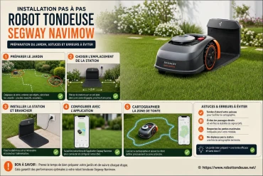 Installation pas à pas d'un robot tondeuse Segway Navimow : préparer son jardin, astuces et erreurs à éviter