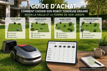 Comment choisir son robot tondeuse Dreame selon la taille et la forme de son jardin ?
