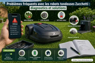 Problèmes fréquents avec les robots tondeuses Zucchetti : diagnostics et solutions