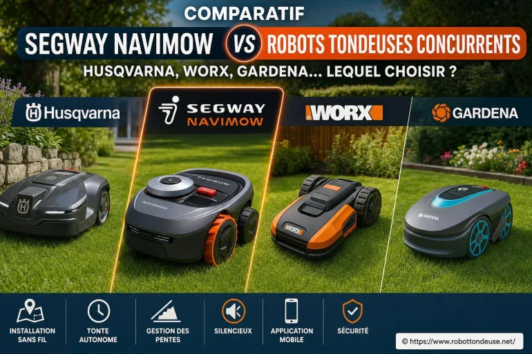 Comparatif Segway Navimow vs robots tondeuses concurrents : lequel choisir ?