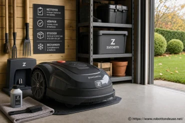 Robot tondeuse Zucchetti : comment bien l’hiverner et le stocker hors saison ?