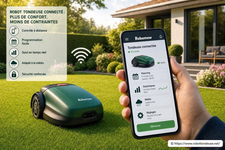 Faut-il choisir un robot tondeuse connecté ? Focus sur l’application mobile Robomow et ses fonctionnalités