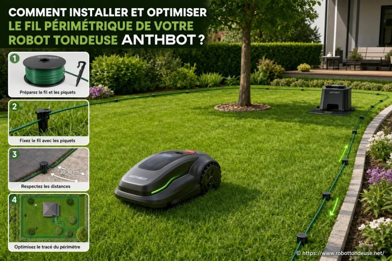 Comment installer et optimiser le fil périmétrique de votre robot tondeuse ANTHBOT ?