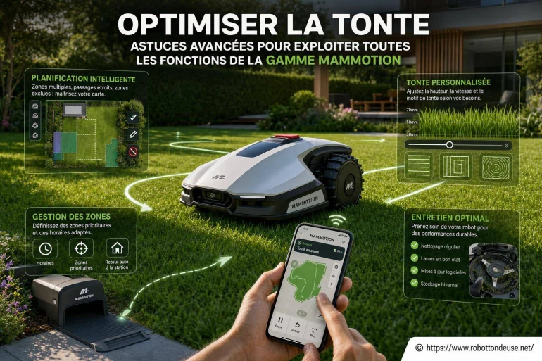Optimiser la tonte : astuces avancées pour exploiter toutes les fonctions de la gamme Mammotion