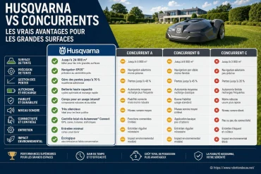 Comparatif détaillé : Husqvarna face aux concurrents, les vrais avantages pour les grandes surfaces