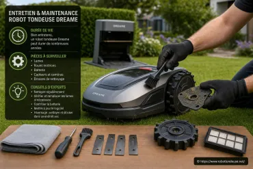 Entretien et maintenance d’un robot tondeuse Dreame : comment prolonger sa durée de vie et quels composants surveiller