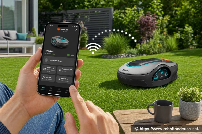 Robot tondeuse Gardena connecté : comment paramétrer l’application Smart ?