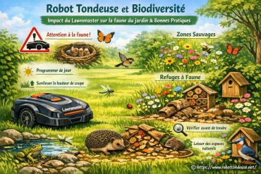 Robot tondeuse et biodiversité : quel impact du Lawnmaster sur la faune du jardin ?