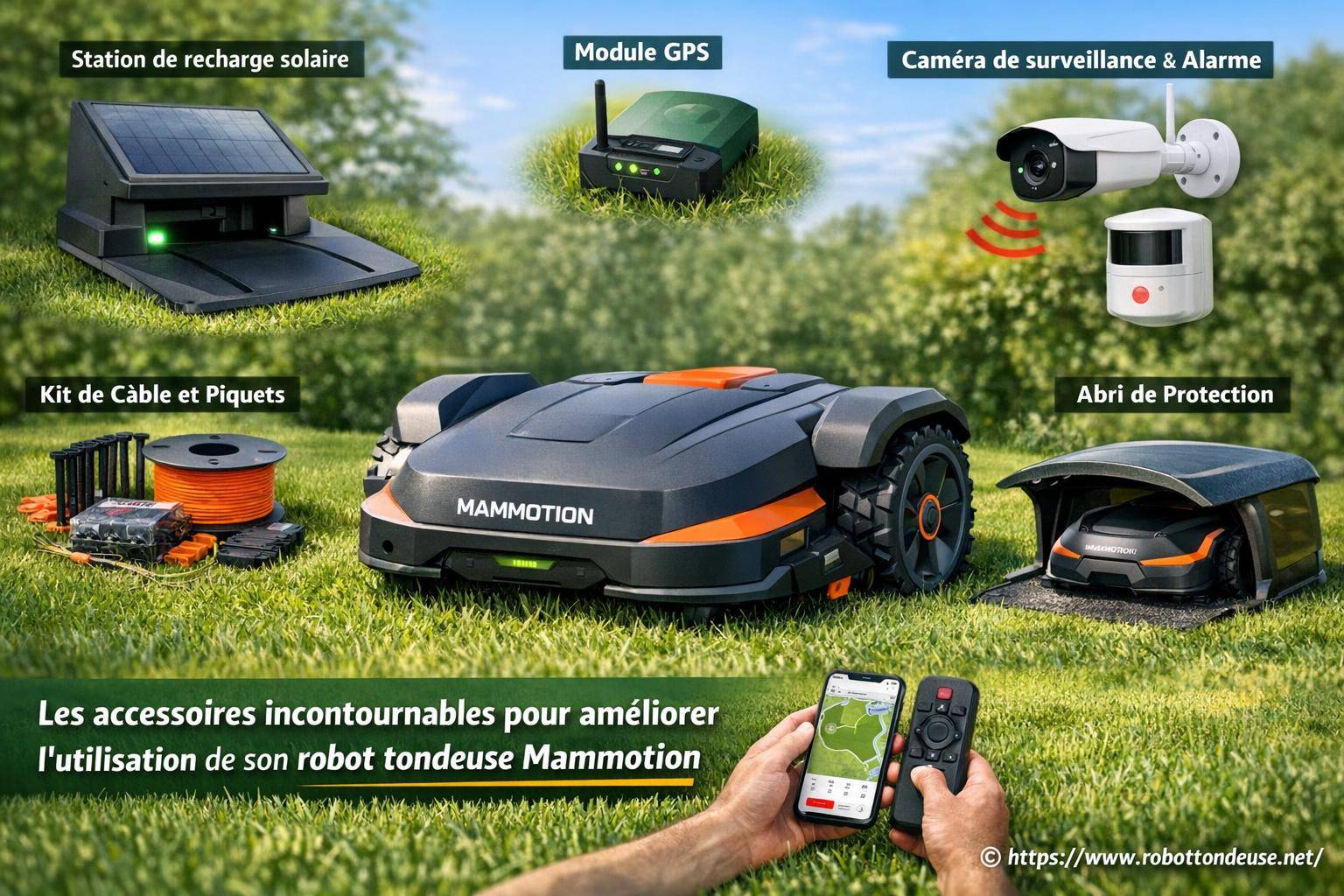Les accessoires incontournables pour améliorer l’utilisation de son robot tondeuse Mammotion