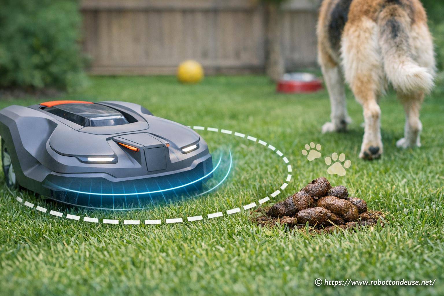 Les robots tondeuses évitent-ils vraiment les crottes de chien ?