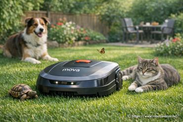 Robot tondeuse Mova et animaux domestiques : comment assurer une cohabitation sans risque ?