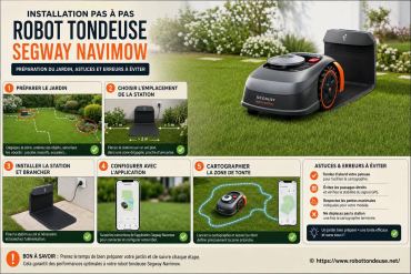 Installation pas à pas d’un robot tondeuse Segway Navimow : préparer son jardin, astuces et erreurs à éviter