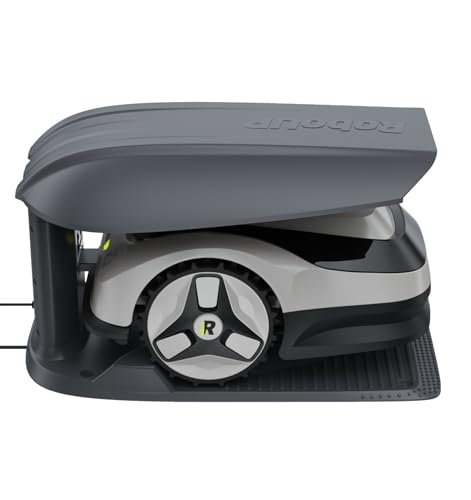 RoboUP Raccoon 2 SE Robot Tondeuse & Garage, sans Fil sans R