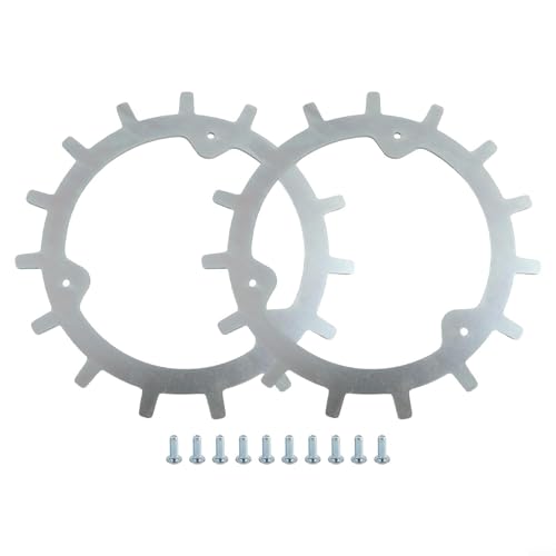 CNANRNANC Lot de 2 pointes de roue de tondeuse à gazon en ac