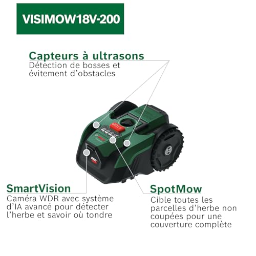 Bosch Tondeuse Robot sans-Fil VISIMOW18V-200