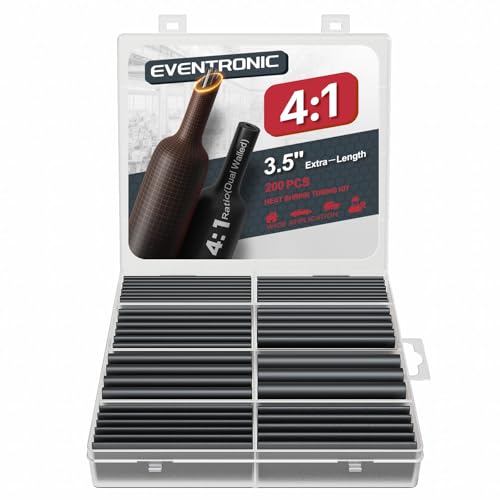 Eventronic Gaine Thermorétractable 4:1 Avec Colle 200, Gaine