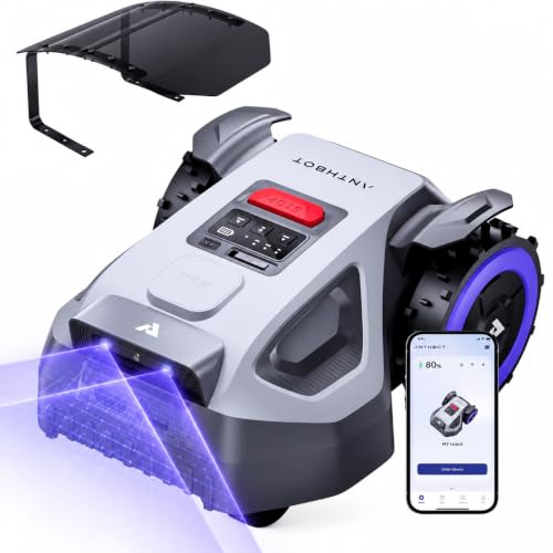 ANTHBOT Tondeuse Robot M5, NetRTK + 4G, Double RTK, évitemen