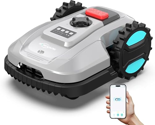 YARDCARE E400 Robot Tondeuse Contrôle Via App,Jusquà 400 m²,
