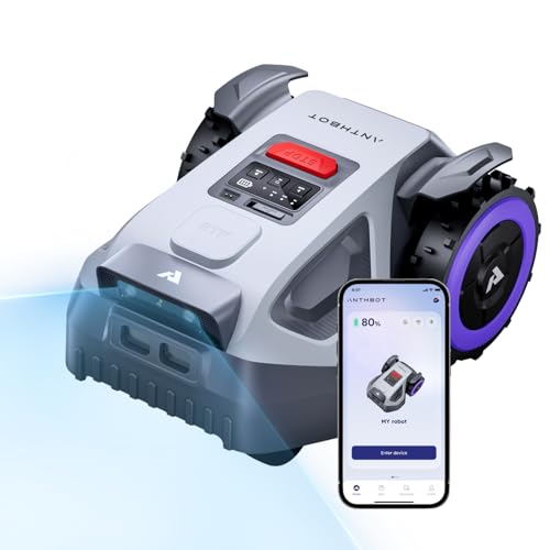 ANTHBOT M9 Robot Tondeuse sans Fil, NetRTK, 4G, 5000 mAh, Re