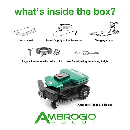 Ambrogio Robot Tondeuse Zucchetti Ambrogio L15 Robot, Vert,