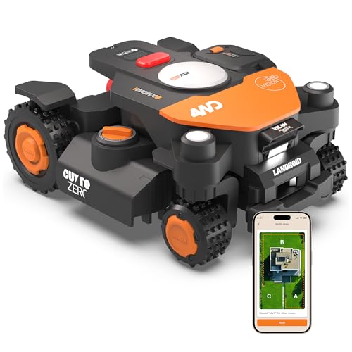 WORX Vision Cloud 4WD WR344E Robot Tondeuse 4000 m²