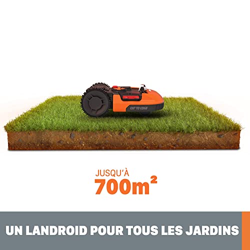 WORX Landroid Plus WR167E Robot Tondeuse Connecté 700 m²