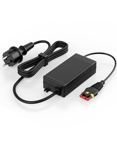 POANES Chargeur 28 V 4,2 A compatible avec tondeuse robot Hu