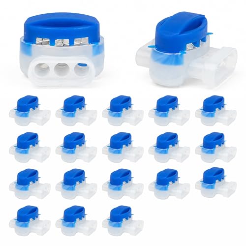 20 Pièces Connecteur Fil Robot Tondeuse Étanche avec Gel, Ra