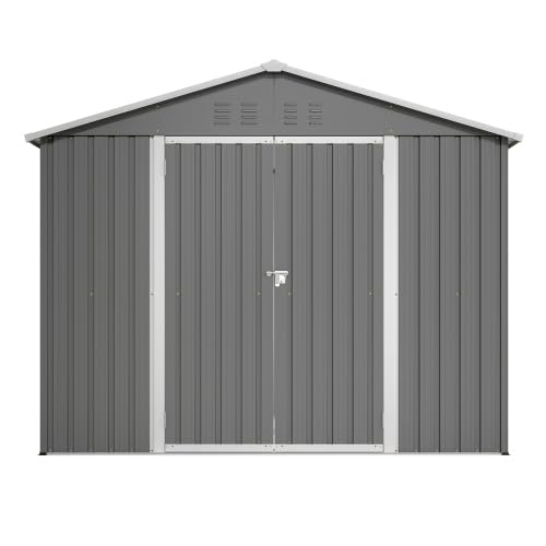 Abri de jardin, abri à outils, abri à outils, en métal, 8 x 