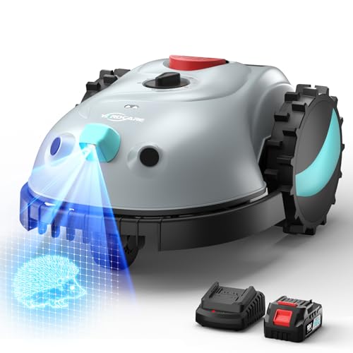 YARDCARE V100 Robot Tondeuse sans Fil avec Navigation Visuel