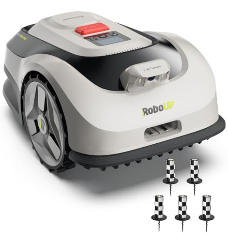 RoboUP Raccoon 2 SE Kit Robot Tondeuse avec Piquets De Délim