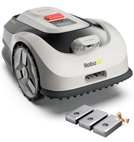 RoboUP Raccoon 2 SE Robot Tondeuse-600m², sans Fil Périphéri