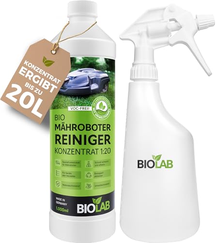 BIOLAB Kit de nettoyage bio pour robot tondeuse, concentré 1